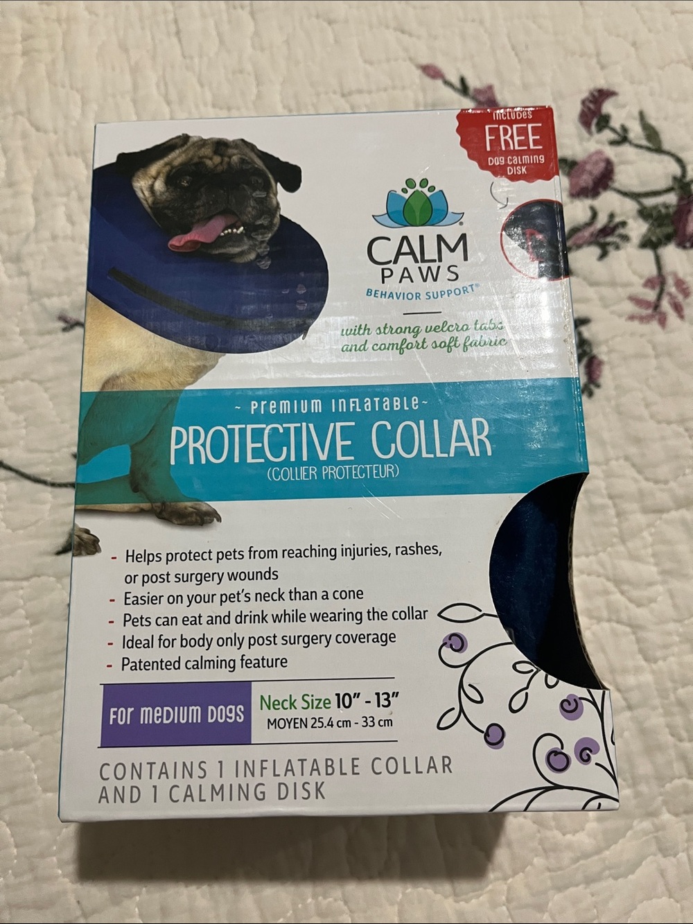 Calm Paws inflatable Protective Collar